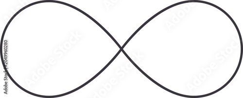 Slika na platnu Infinity symbol graphic expressing continuous flow and boundless possibilities