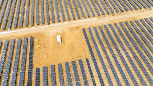 Картината върху платно Solar panels generating clean energy in Andalucia Spain