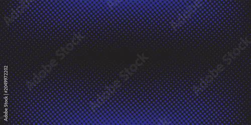 abstract blue dots pattern background with black gradient