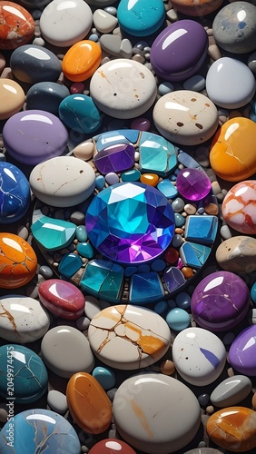 Gems  Pebbles Texture.