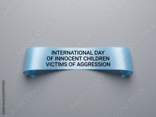 International Day of Innocent Children Victims of Aggression awareness ribbon