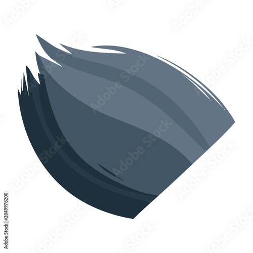 Abstract blue and gray graphic element