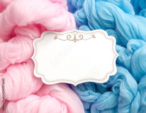 Gender reveal background.