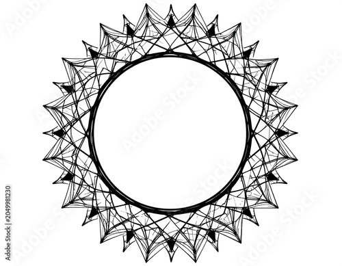Geometric Circle Frame.