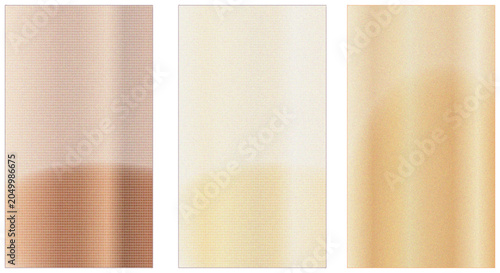 Set of wood style grainy gradient mobile phone background template copy space set. Various color combination backdrop design. Smooth color gradation for screen, mobile apps, poster, or banner design