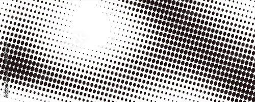 Schilderij op canvas Halftone is black and white