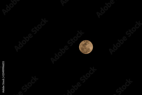 Photos The pink moon in night sky