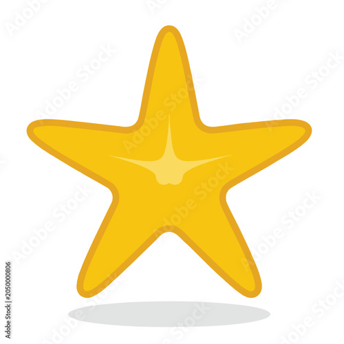 Stylized yellow star illustration with a soft drop shadow.
