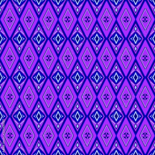 seamless pattern with pixel art 
