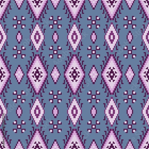 seamless pattern with pixel art 