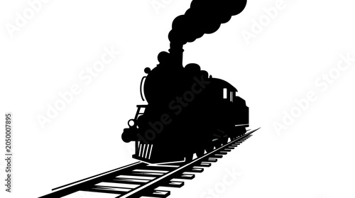 Foto Steam Locomotive Silhouette Vector