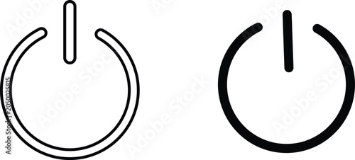 Billede på lærred Power icon set