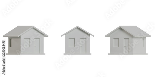 3D Home house object high-resolution High-quality rendering PNG white
