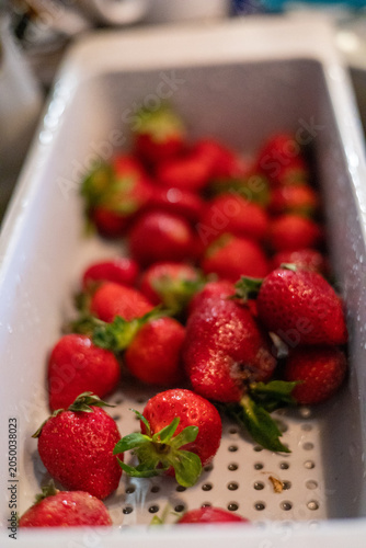 making strewberry tiramisu, italian sweet dessert cooking