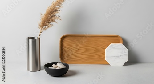 Still life with vase and bowl.
