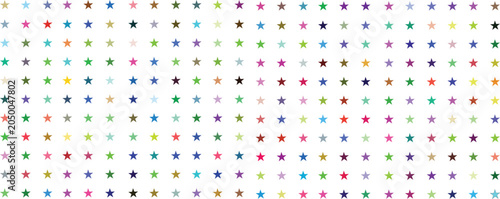 Foto Colorful star pattern background vector illustration with vibrant variety of tiny shapes for festive decorative elements or modern digital graphic design work