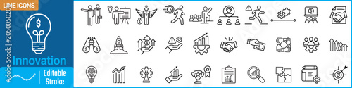 Fotografija Innovation icon set