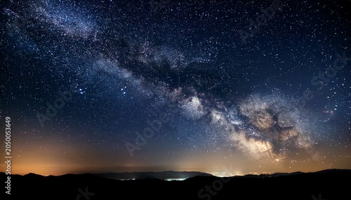 vast inky black sky brimming with countless glittering stars milky way awe