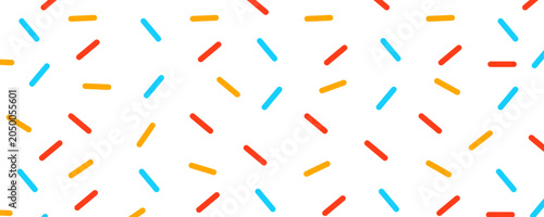 Colorful abstract sprinkle pattern on a clean white background, perfect for sweet treats, celebrations, and festive graphic design projects.
