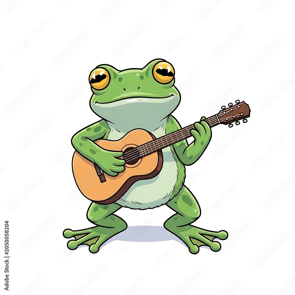 Obraz premium Cartoon green dinosaur character holding a bone.