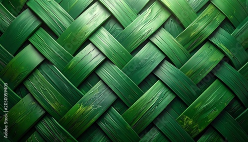Green Woven Texture.