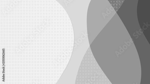 Abstract background of geometric shapes. Curved lines in gray colors. Advertising platform. Vector illustration.