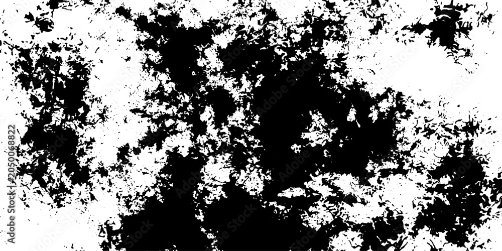 Fototapeta premium Abstract texture formed by chaotic black and white organic shapes, creating a sense of movement and depth, perfect for graphic design elements.