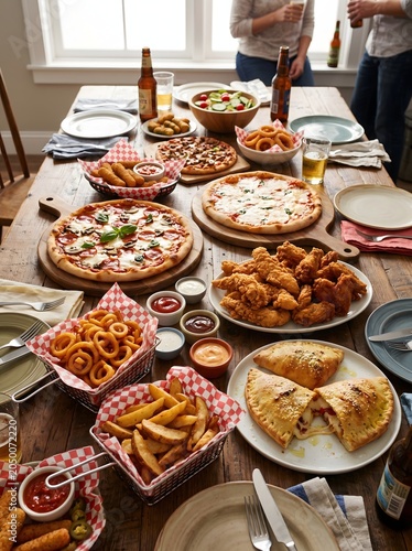 Variety of food on a table