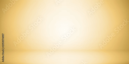 Valokuva Light gold minimalistic background for product presentation, blank empty showcas