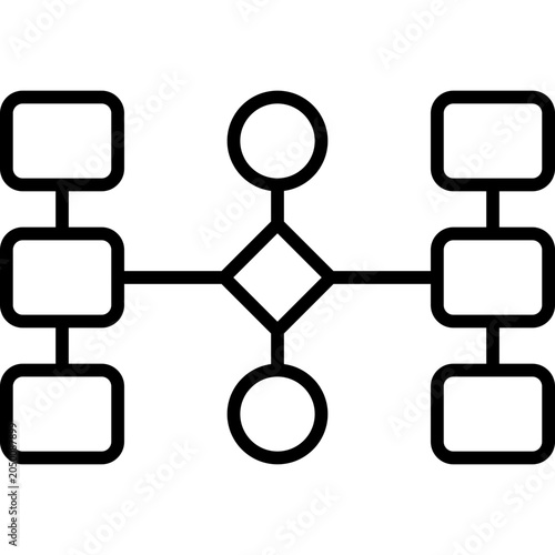 Data Flow Line Icon