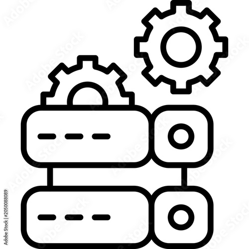 Data Optimization Line Icon