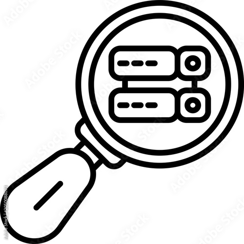 Data Insight Line Icon