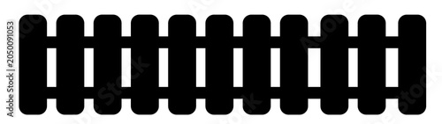 Elegant Modern Border Divider PNG, Geometric Decorative Frame Element, Black Horizontal Ornament Clipartอ