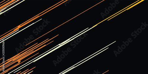 Abstract Light Streaks on Black Background.