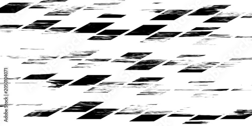 Grunge tire track, wheel braking marks. Truck, car or motorcycle tread pattern silhouette. Auto race, motorsport, speed racing design element. Vector illustration