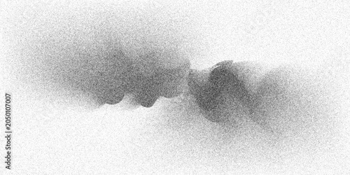 Obraz na płótnie Abstract grayscale image with a soft, diffused texture transitioning from light to dark, featuring subtle shadowy forms and a grainy overlay for a moody