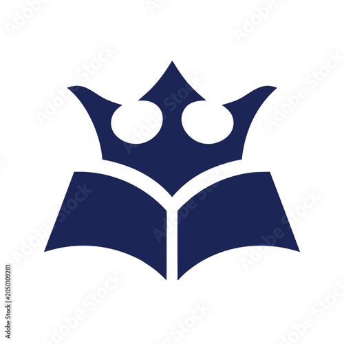 Crown Of Knowledge Book Silhouette Vector