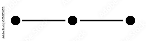 Modern Triple Dot Divider PNG, Geometric Horizontal Border, Minimalist Decorative Line Clipart