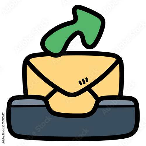 Принти на полотні outbox illustration