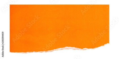 Orange rectangular shape with rounded corners on plain background isolated on white background