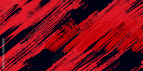 Canvas Print Abstract speed lines style red color halftone banner design template modern grun