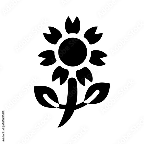 chamomile solid icon illustration vector graphic.eps