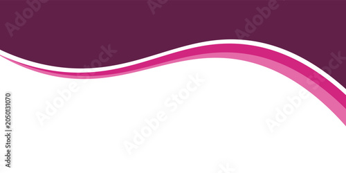 Abstract Pink and Purple Wave Background with Elegant Curves on White, eps 10, vector