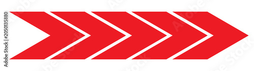 Layered Red Chevron Arrow PNG, Modern Directional Pointer Symbol, Geometric Navigation Sign, Forward Movement Indicator, Infographic Graphic Element, Transparent Background Clipart
