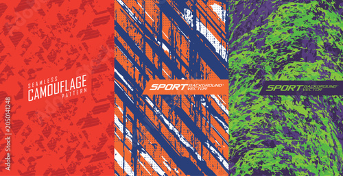 Seamless Sports Jersey Pattern Vector