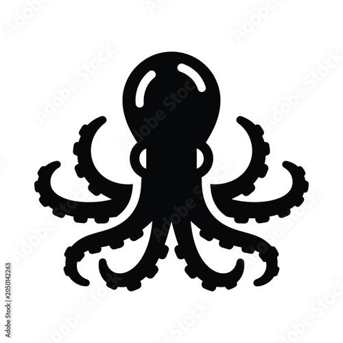 Octopus Silhouette Graphic