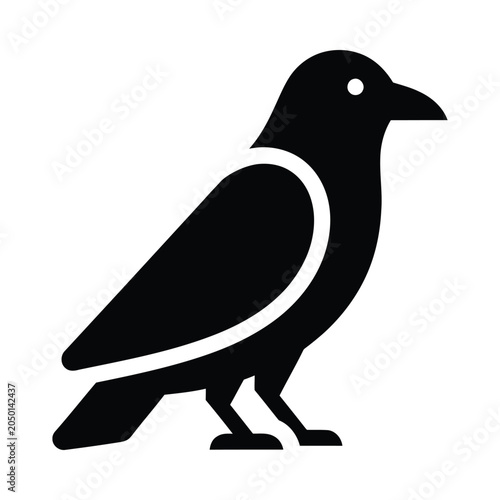 Black Bird Silhouette Profile