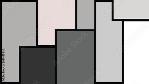 Minimalist Block Pattern Vector Illustration in Muted Tones