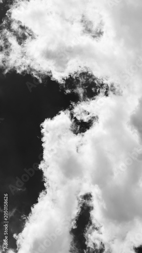 black and white clouds