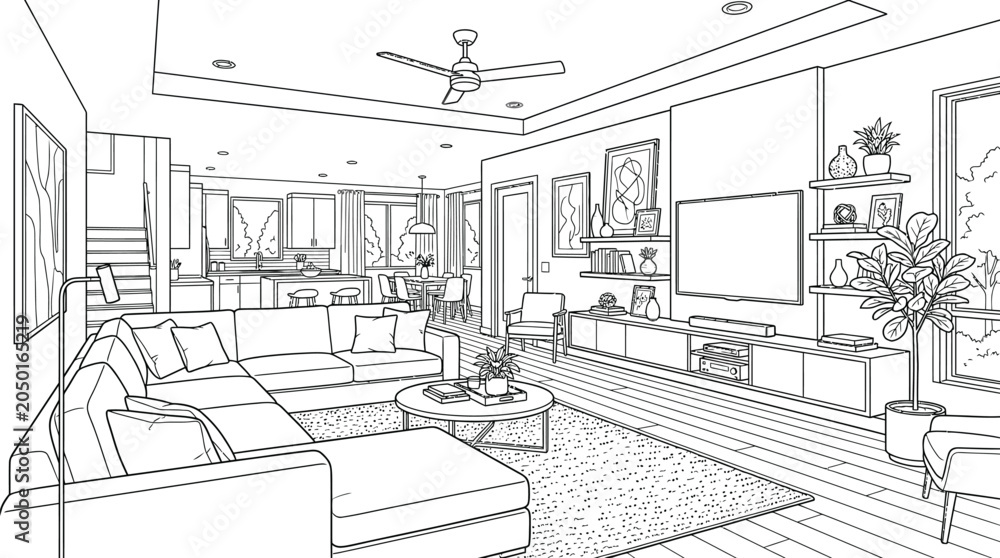 Fototapeta premium interior of a house